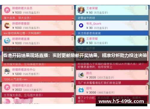 香港开码结果现场直播：实时更新最新开奖结果，精准分析助力投注决策